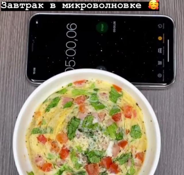 Вкусный и быстрый завтрак в микроволновке