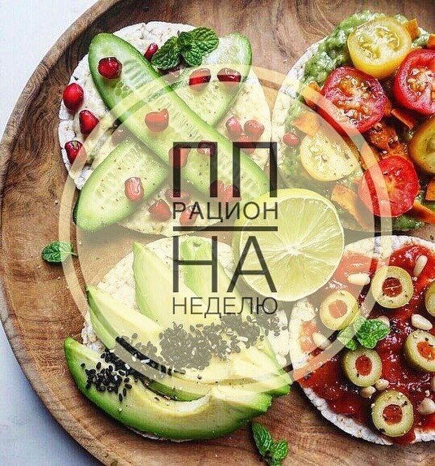 Рацион питания на 5 дней