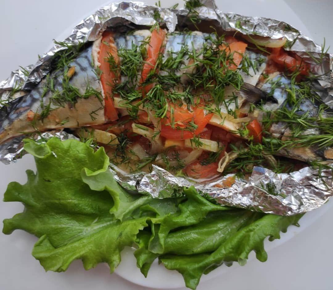 Скумбрия запечённая Скумбрия запечённая