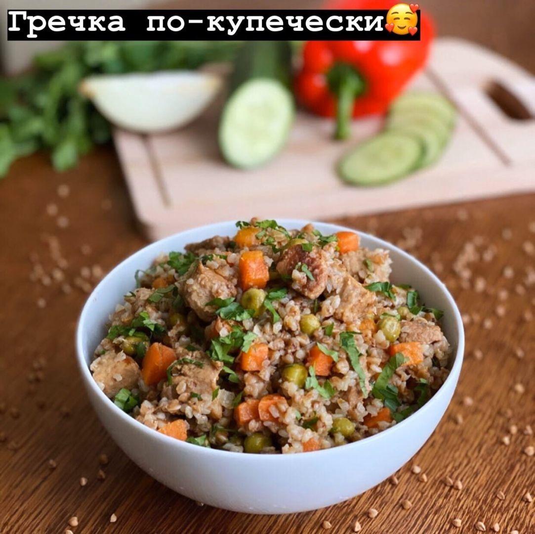 Гречка по-купечески с овощами