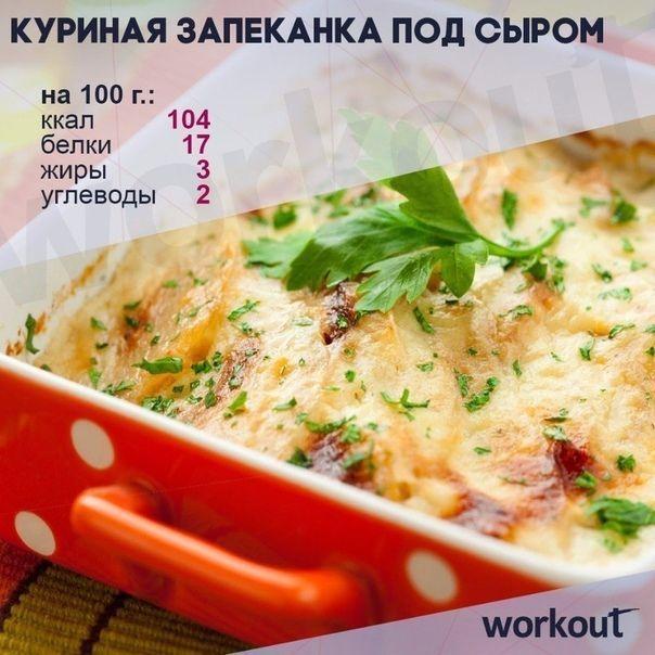 Куриная запеканка под сыром