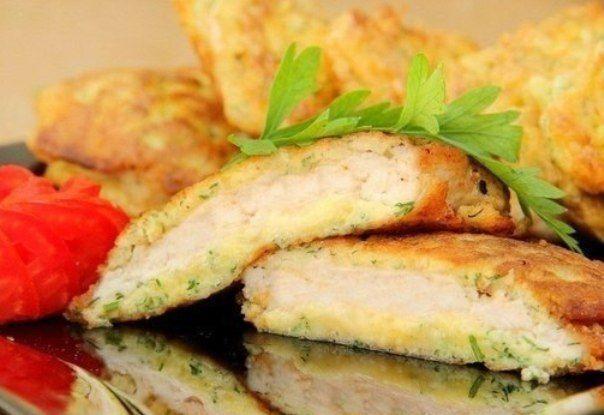 Куриные отбивные с сыром