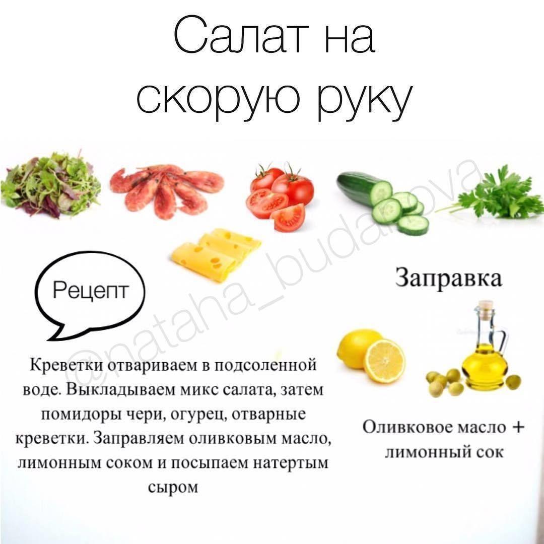 Подборка быстрых салатов