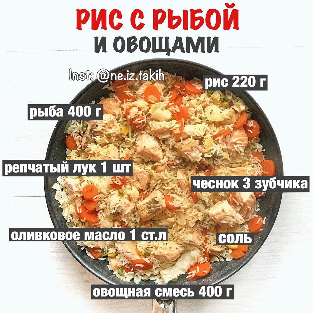 Рис с рыбой и овощами Рис с рыбой и овощами