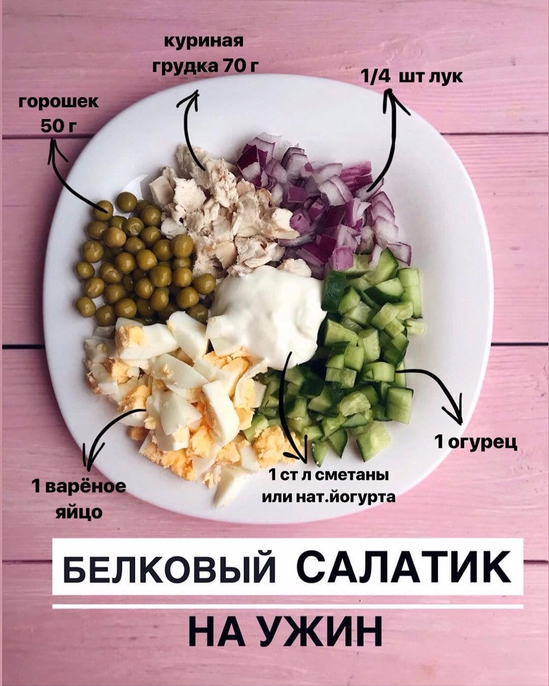 Белковый салатик