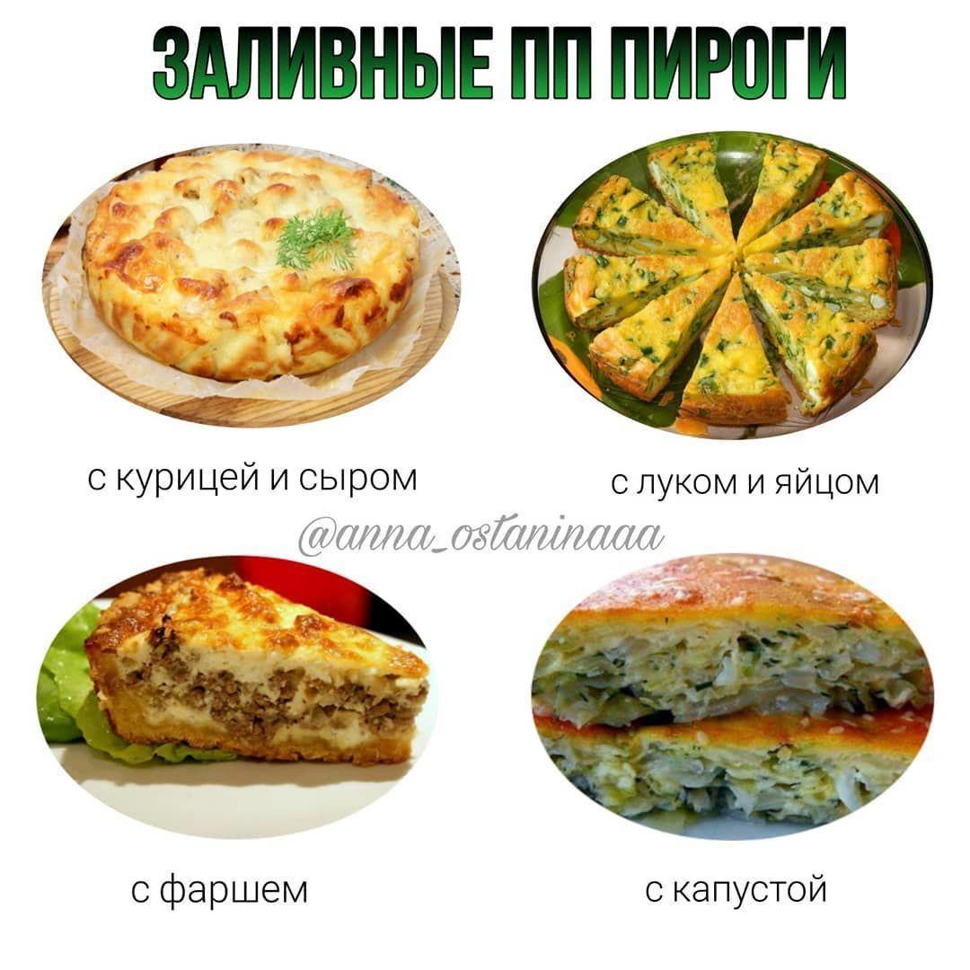 4 рецепта ПП заливных пирогов
