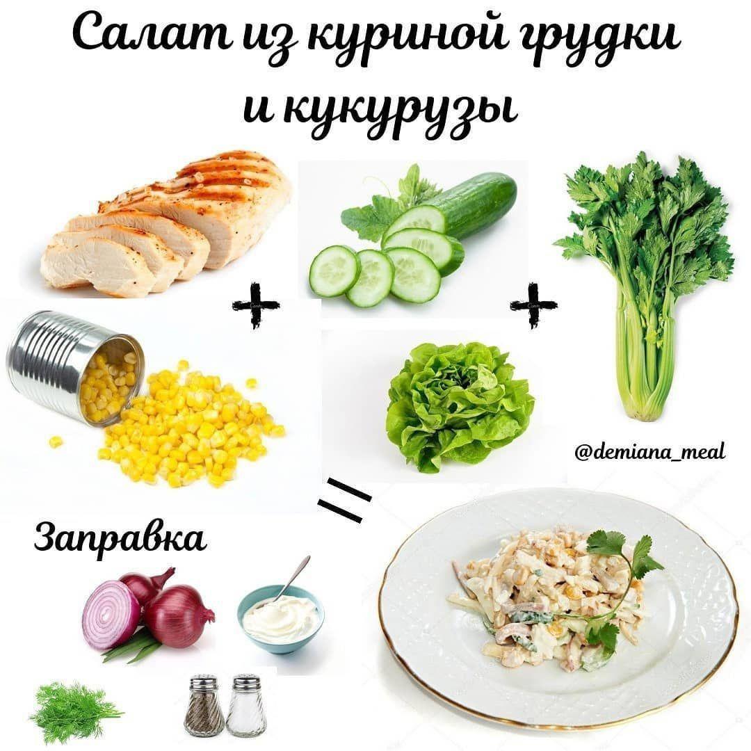 Салат с куриной грудкой и кукурузой CLiOeCoGmDw - Салат с куриной грудкой и кукурузой