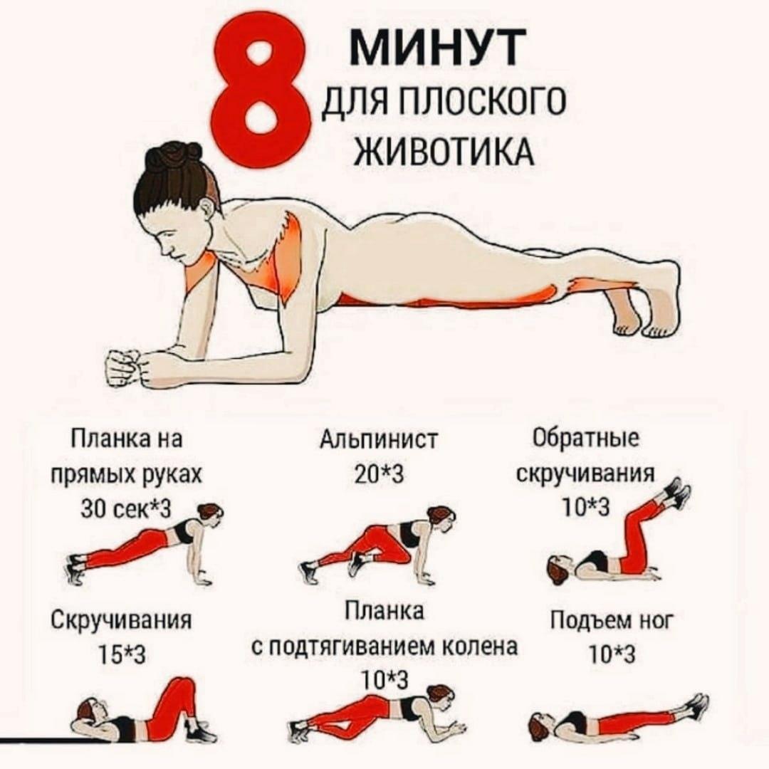 LiQ1UcZQrPI - Всего по 8 минут в день дял идеального животика