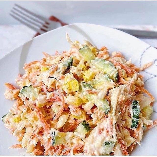 E6SLyn3cnkE - САЛАТ С КУРИНОЙ ГРУДКОЙ И КОРЕЙСКОЙ МОРКОВЬЮ