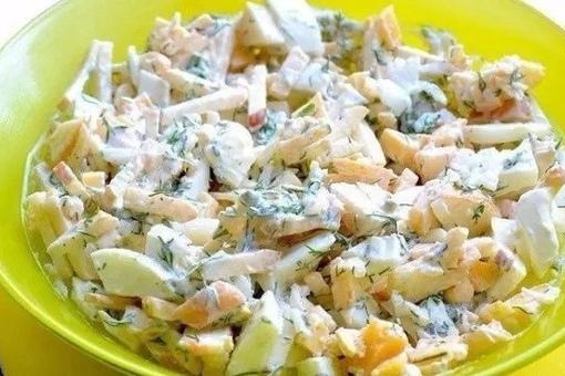 8 lNOuU5NzI - Диетический салат с яблоком и сыром