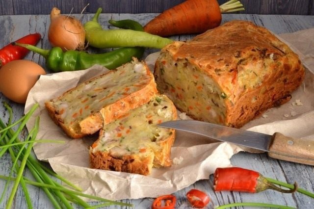 TbHWQ1kGh4Q - Грибной пирог с курицей и овощами