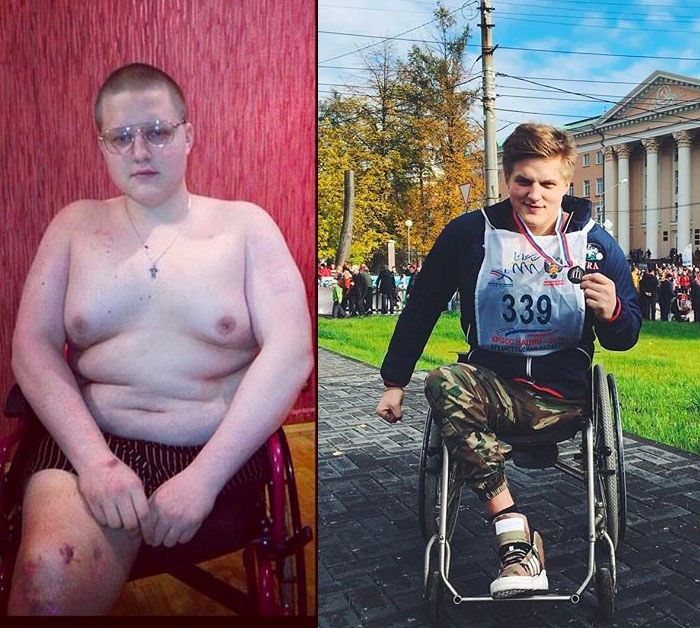 44KkyLlvNyI - Сергей Кутовой, хоть и потерял ногу, но взялся за себя и теперь мечтает стать фитнес-моделью