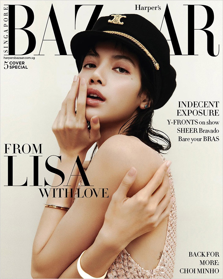 86NwZkwqXUI - Лиса / Lisa (Blackpink) в фотосессии для журнала Harper’s Bazaar Singapore (2023)