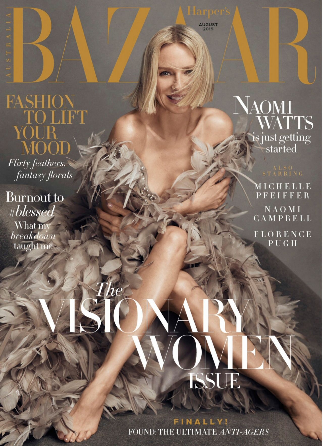 UG6Mg0tqh1M - Наоми Уоттс (Naomi Watts) в фотосессии для журнала Harper’s Bazaar Australia (2019)